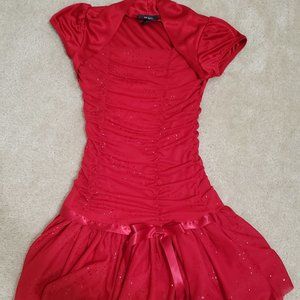 Elegant Red Party Dress, Kids